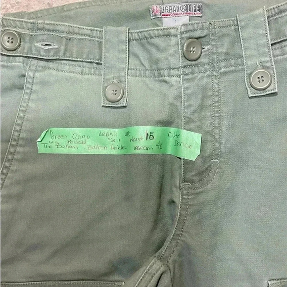 Urban life cargo balloon pant draw strings, green waist 15 cute dance sexy - Picture 3 of 8